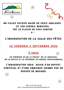 Inauguration salle des fêtes